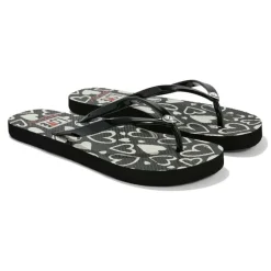 Brighton Heartz Flip Flops Black Sale