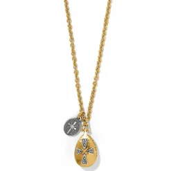 Brighton Heavenly Cross Necklace Gold New