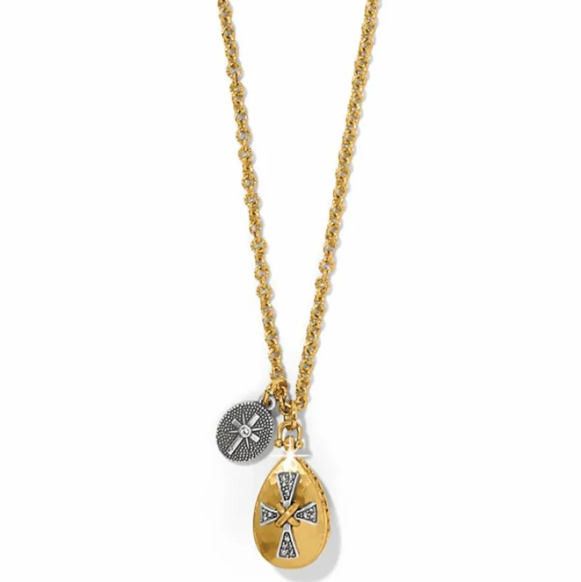 Brighton Heavenly Cross Necklace Gold New