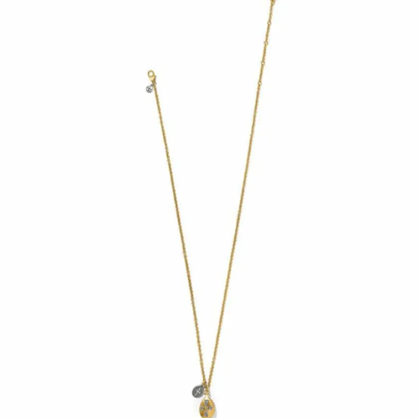 Brighton Heavenly Cross Necklace Gold New