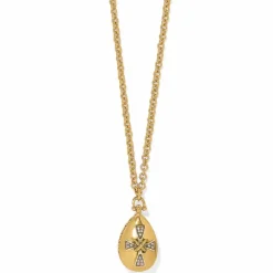 Brighton Heavenly Cross Necklace Gold New