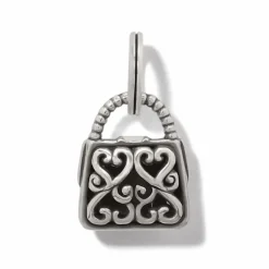Brighton Heavenly Handbag Charm Silver-White Sale