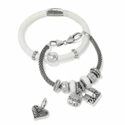 Brighton Heavenly Handbag Charm Silver-White Sale