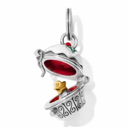 Brighton Holiday Cupcake Charm Silver-Multi Hot
