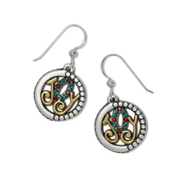 Brighton Holiday Joy French Wire Earrings Gold New