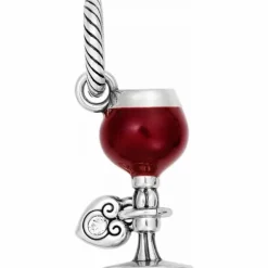 Brighton I Love Wine Charm Burgundy Fashion