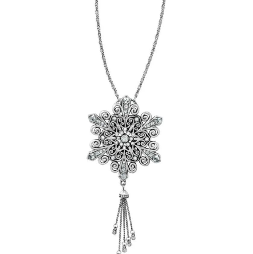 Brighton Iceblink Snowflake Necklace Silver Sale