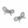 Brighton Illumina Bow Post Earrings Silver Outlet