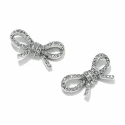 Brighton Illumina Bow Post Earrings Silver Outlet