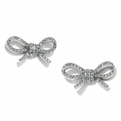 Brighton Illumina Bow Post Earrings Silver Outlet
