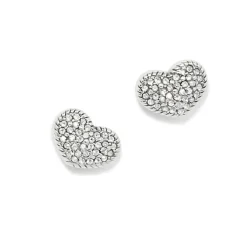 Brighton Illumina Celeste Heart Post Earrings Silver Online