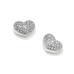 Brighton Illumina Celeste Heart Post Earrings Silver Online