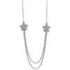Brighton Illumina Daisy Multi Chain Necklace Silver New