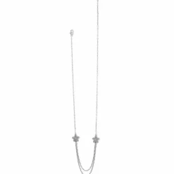Brighton Illumina Daisy Multi Chain Necklace Silver New