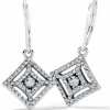 Brighton Illumina Diamond Leverback Earrings Silver Hot
