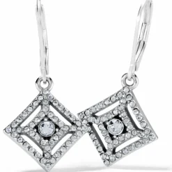 Brighton Illumina Diamond Leverback Earrings Silver Hot