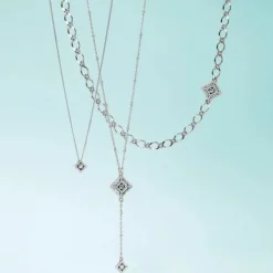 Brighton Illumina Diamond Y Necklace Silver Hot