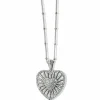 Brighton Illumina Heart Burst Necklace Silver Sale