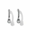 Brighton Illumina Lights Allure Hoop Earrings Silver New