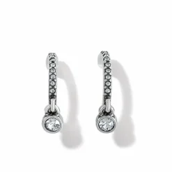 Brighton Illumina Lights Allure Hoop Earrings Silver New