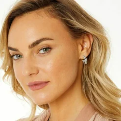 Brighton Illumina Lights Hoop Earrings Silver Sale