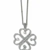 Brighton Illumina Mirrored Hearts Necklace Silver Hot
