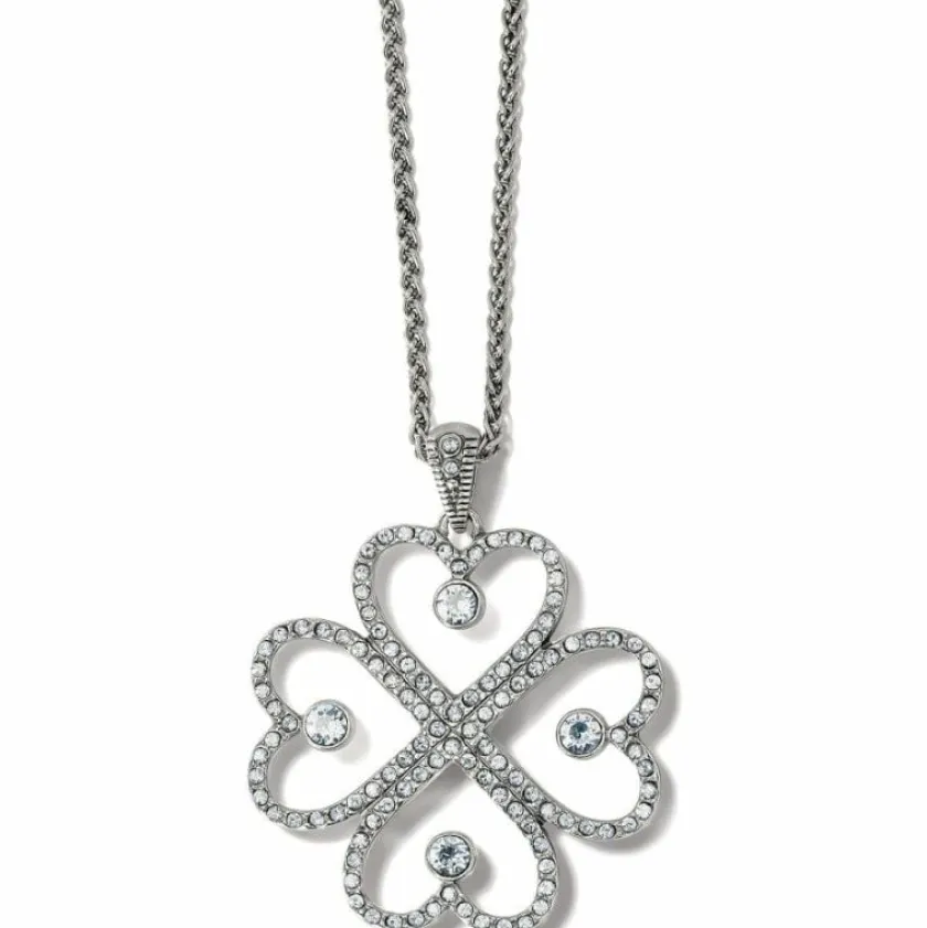 Brighton Illumina Mirrored Hearts Necklace Silver Hot