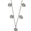 Brighton Illumina Petite Heart Collar Necklace Silver New
