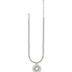 Brighton Illumina Sun Beaded Necklace Silver Outlet