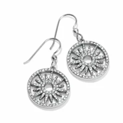 Brighton Illumina Sun French Wire Earrings Silver New