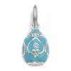 Brighton Imperial Easter Egg Charm Silver-Blue New