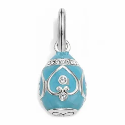 Brighton Imperial Easter Egg Charm Silver-Blue New