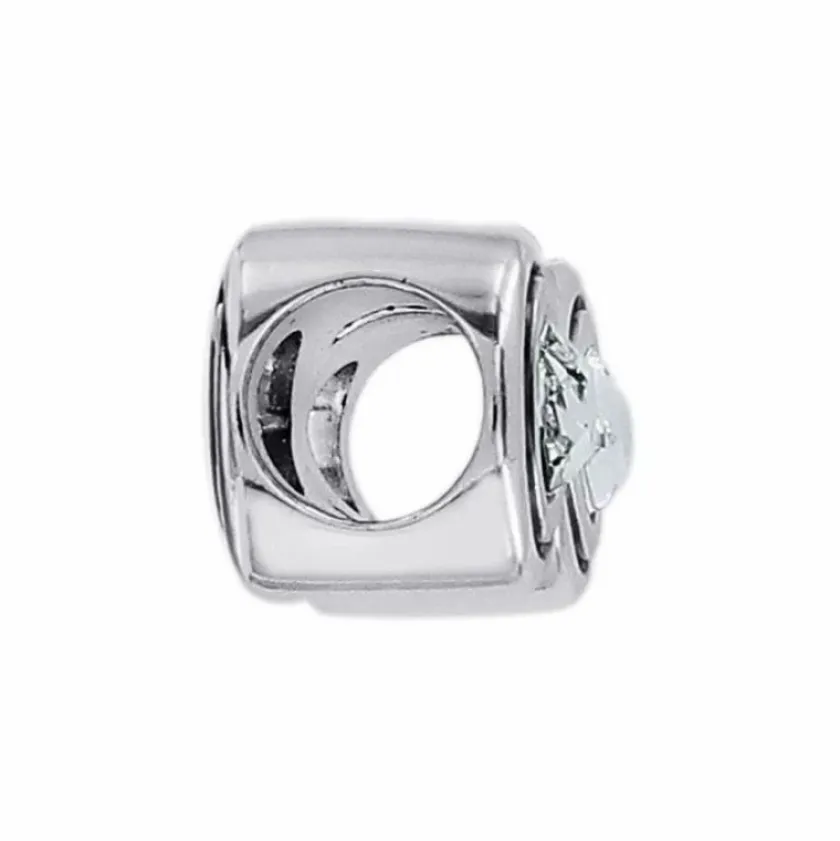 Brighton Infinity Sparkle Always Bead Silver New