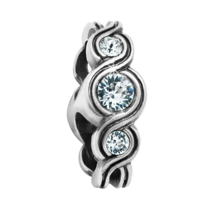 Brighton Infinity Sparkle Double Bead Silver Hot