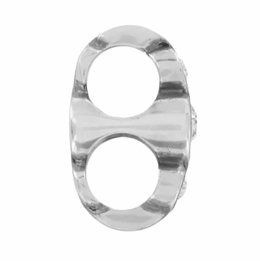 Brighton Infinity Sparkle Double Bead Silver Hot