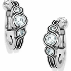 Brighton Infinity Sparkle Hoop Earrings Silver Sale