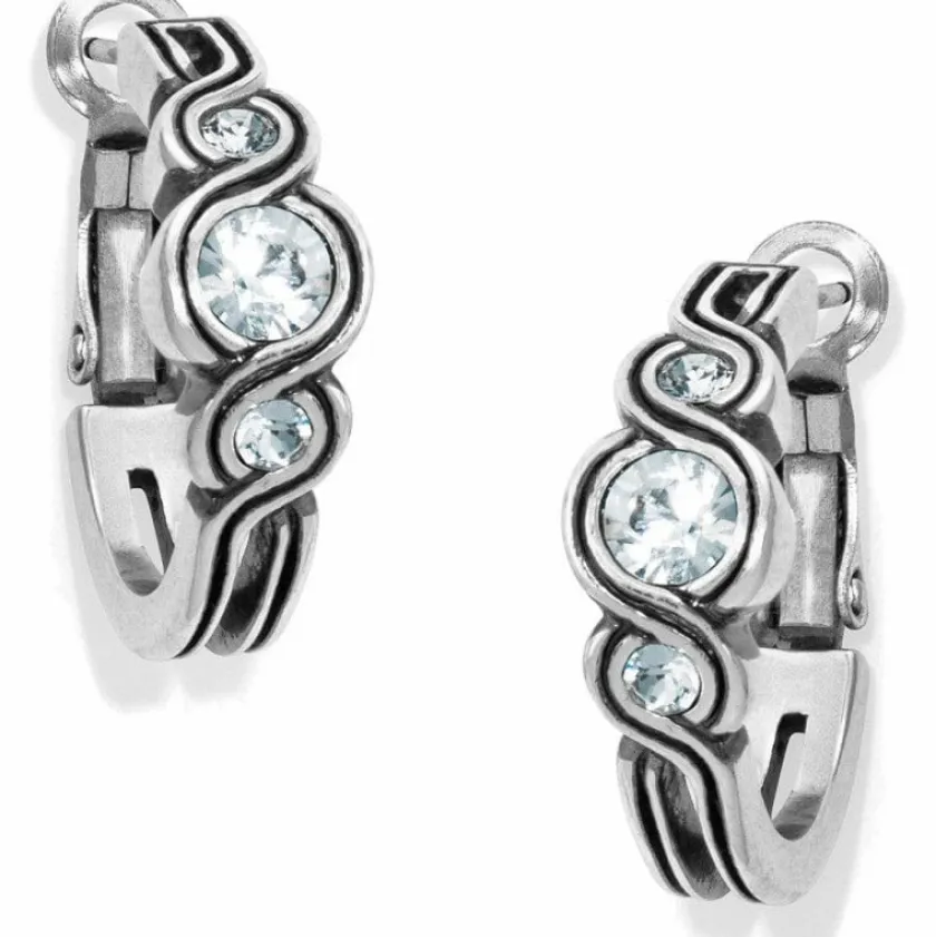 Brighton Infinity Sparkle Hoop Earrings Silver Sale