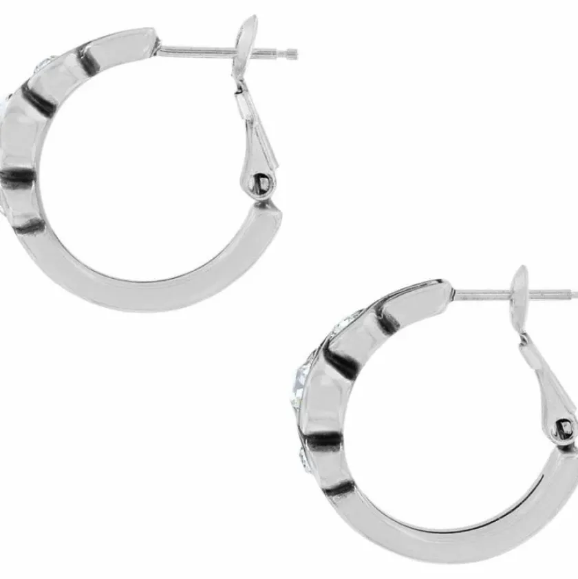 Brighton Infinity Sparkle Hoop Earrings Silver Sale