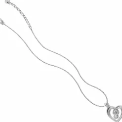 Brighton Infinity Sparkle Petite Heart Necklace Silver Best