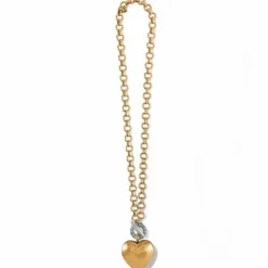 Brighton Inner Circle Heart Toggle Necklace New