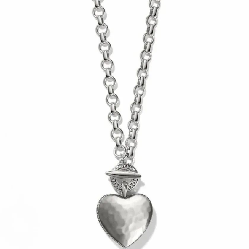 Brighton Inner Circle Heart Toggle Necklace New