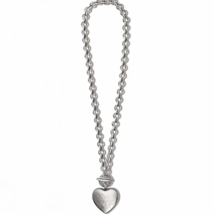 Brighton Inner Circle Heart Toggle Necklace New