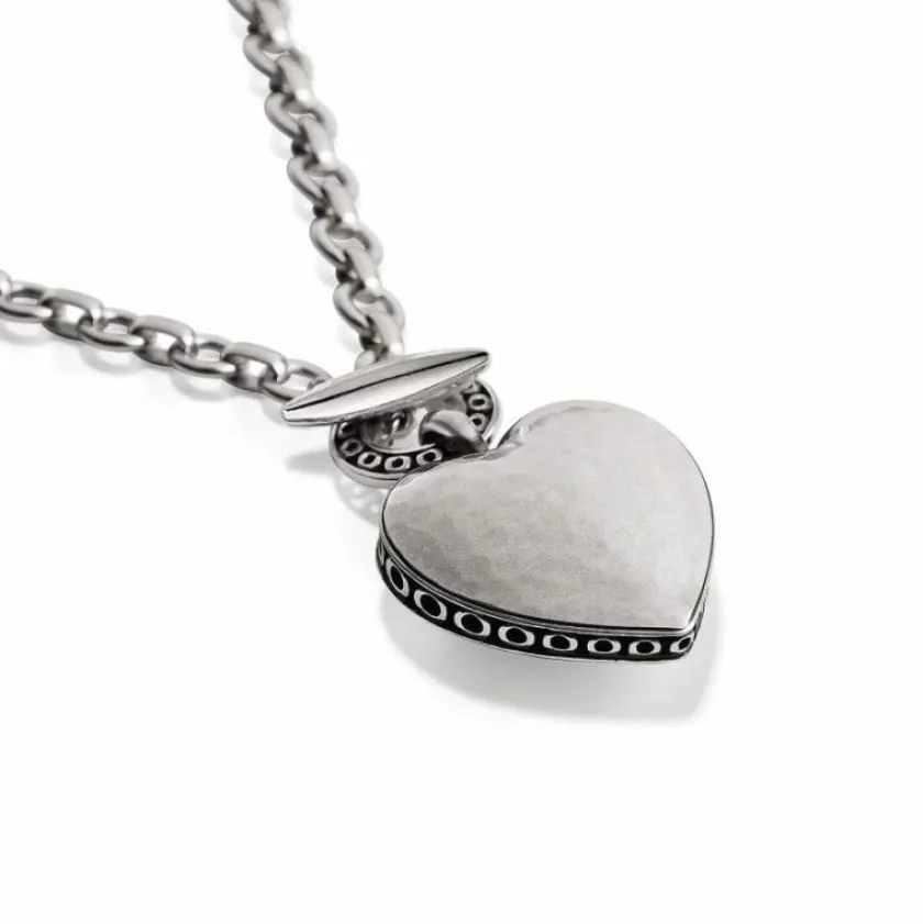 Brighton Inner Circle Heart Toggle Necklace New