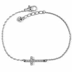Brighton Inner Shine Cross Anklet Silver Hot