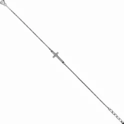Brighton Inner Shine Cross Anklet Silver Hot