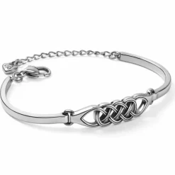 Brighton Interlok Braid Bar Bracelet Silver Outlet