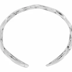 Brighton Interlok Braid Cuff Bracelet Silver New