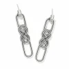 Brighton Interlok Braid Post Drop Earrings Silver Online