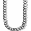 Brighton Interlok Chain Collar Necklace Silver Sale