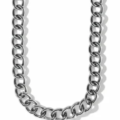 Brighton Interlok Chain Collar Necklace Silver Sale